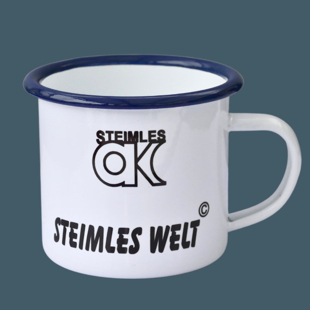 Emaille-Tasse "MIR SAN MIR" Uwe Steimle