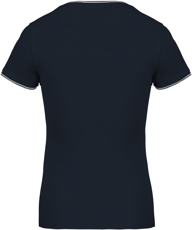T-Shirt Damen "GESICHERT: UNBEQUEM" - Dunkelblau/weiß - Uwe Steimle
