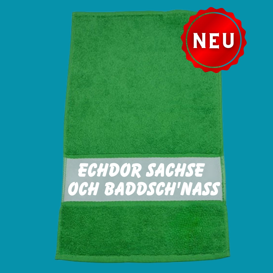 Handtuch „Echdor Sachse och baddsch'nass“ - Uwe Steimle