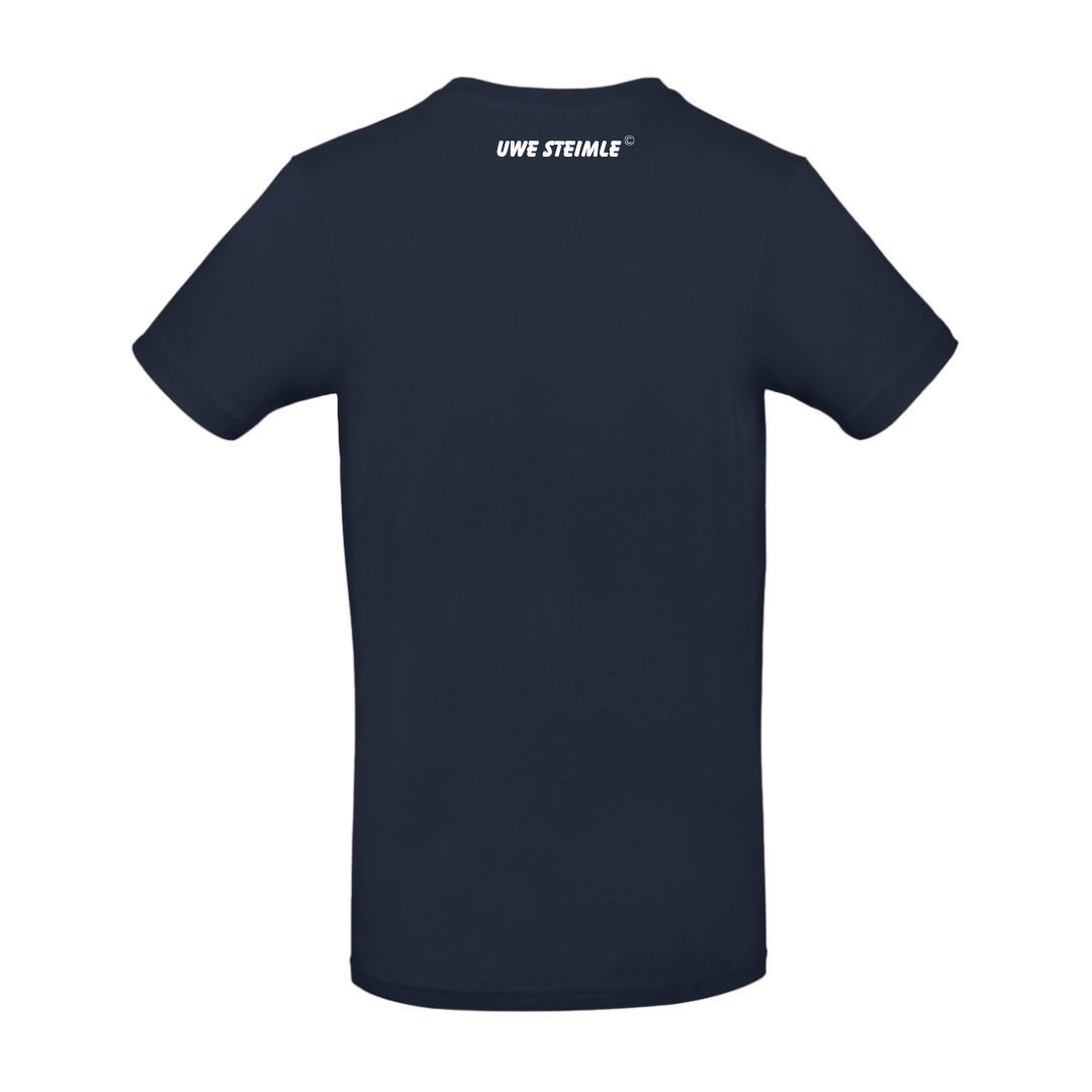 T-Shirt "GESICHERT UNBEQUEM" - NavyBlue - Uwe Steimle