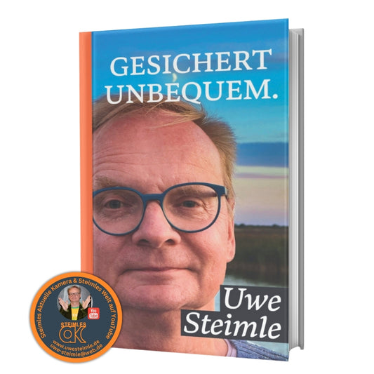 Buch - GESICHERT UNBEQUEM - mit Autogramm - Uwe Steimle