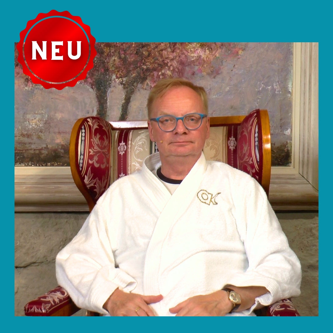 Bademantel „Steimles Aktuelle Kamera“ – Goldene Auszeit