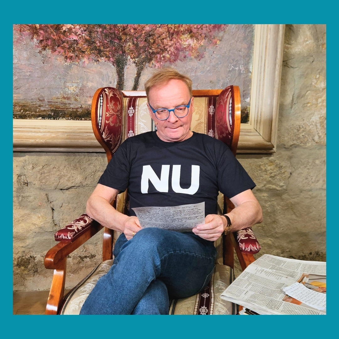 T-Shirt "NU" deep-navy/Weiß - Uwe Steimle
