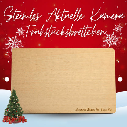 Uwe Steimles Aktuelle Kamera "Frühstücksbrettchen" - Edition 100 - nummeriert mit Autogramm