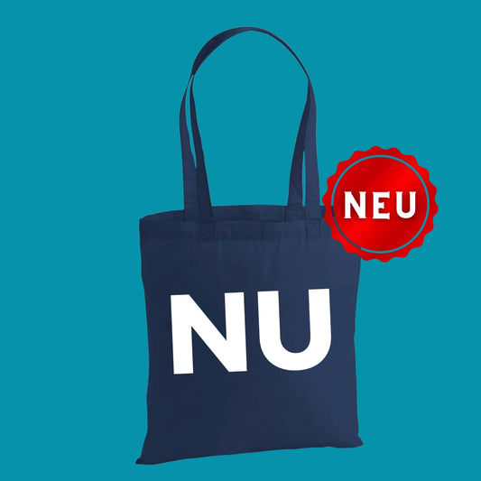 Baumwolltasche "NU" (groß/navy)  Uwe Steimle |