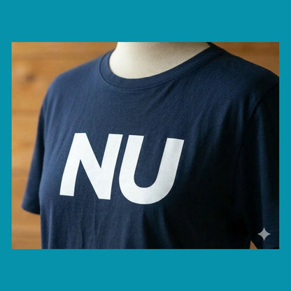 T-Shirt "NU" deep-navy/Weiß - Uwe Steimle
