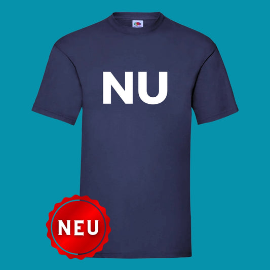 T-Shirt "NU" deep-navy/Weiß - Uwe Steimle