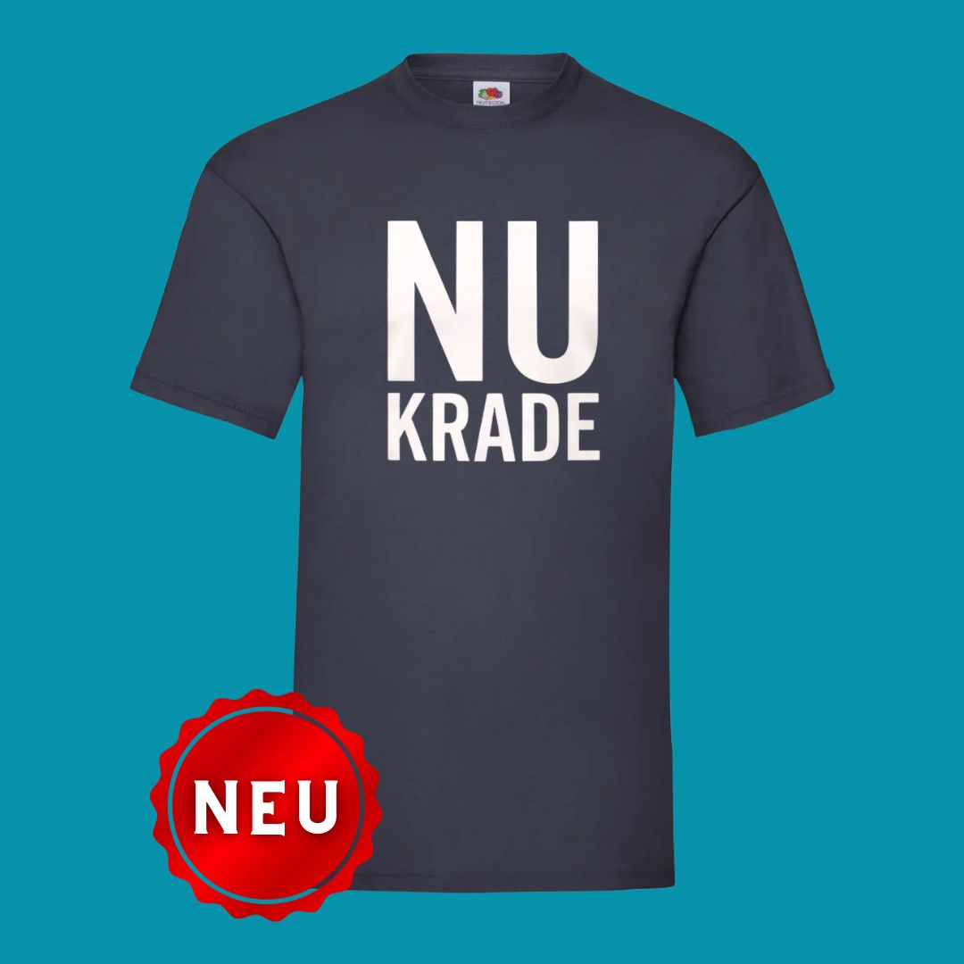 T-Shirt "„NU KRADE“ " deep-navy/Weiß - Uwe Steimle