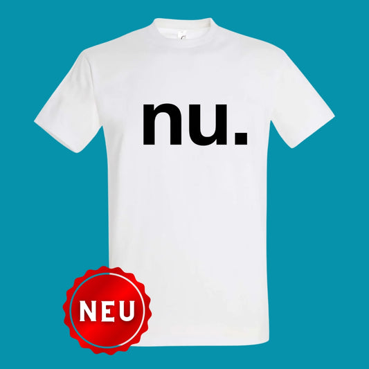 T-Shirt "NU Punkt" Weiß/Schwarz