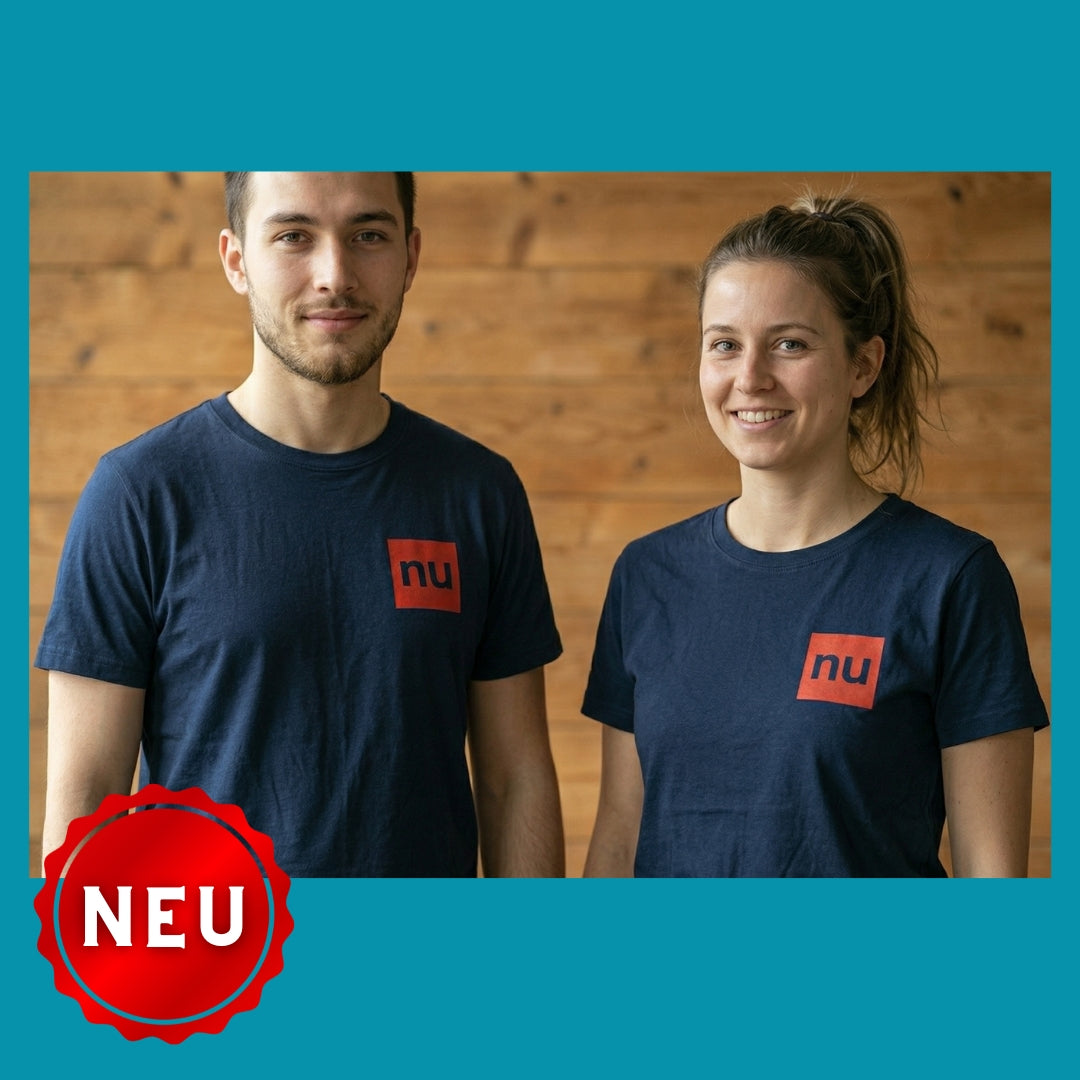 T-Shirt "nu" deep-navy/Rot - Uwe Steimle