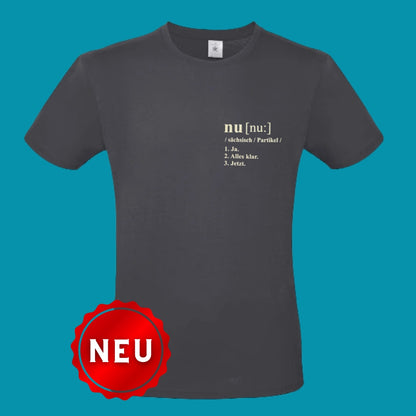 T-Shirt „nu“ – Das Lexikon-Niggi - Dunkelgrau/beige