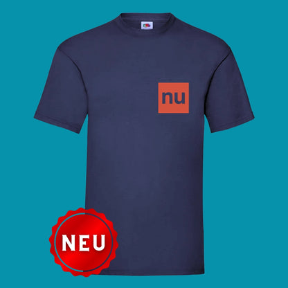 T-Shirt "nu" deep-navy/Rot - Uwe Steimle